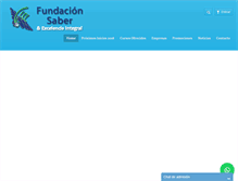 Tablet Screenshot of fundacionsaber.org.ar